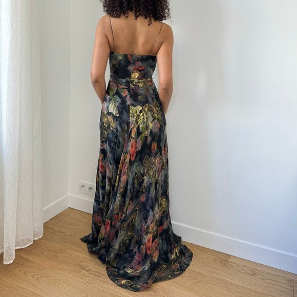 Vintage Nicole Miller 100% Silk Maxi Dress (S) - Picture 2 of 10